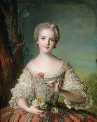Porträt von Madame Louise de France (1737-87) in Fontevrault, 1748